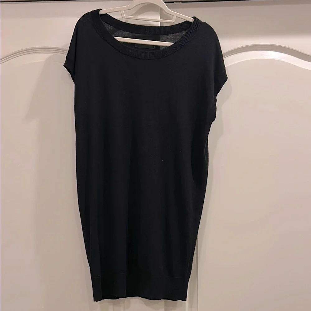 Zadig & Voltaire Deluxe Black Silk and Cashmere Dress - Picture 2 of 7